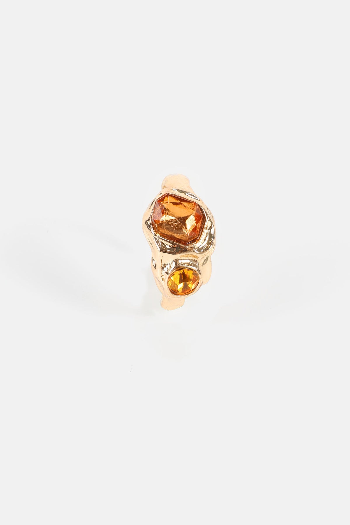 Faux Diamond Metal Ring Set