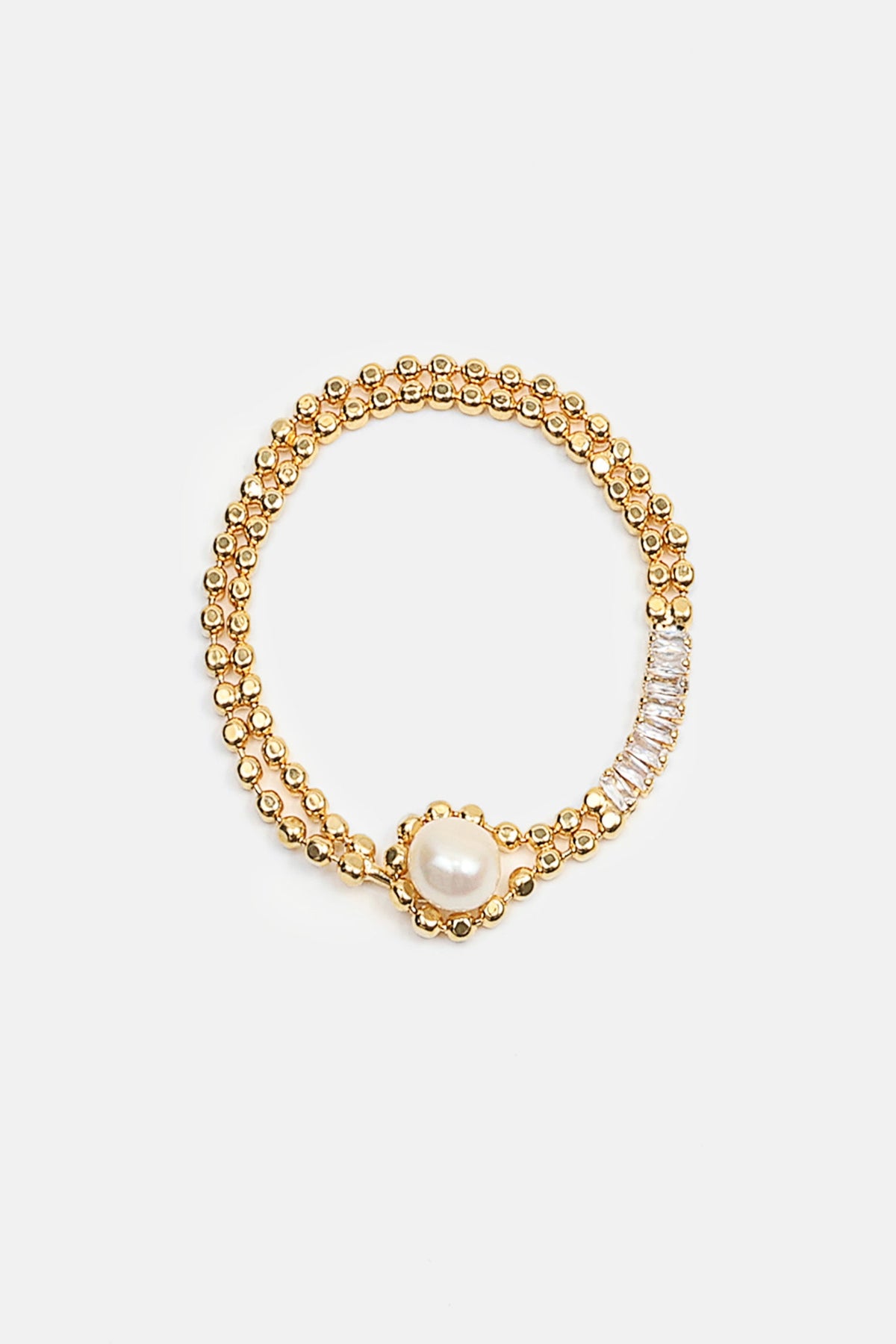 Faux Pearl Beaded Bracelet