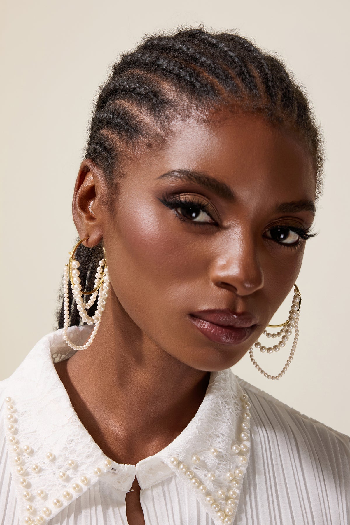 Vintage Faux Pearl Drop Earrings