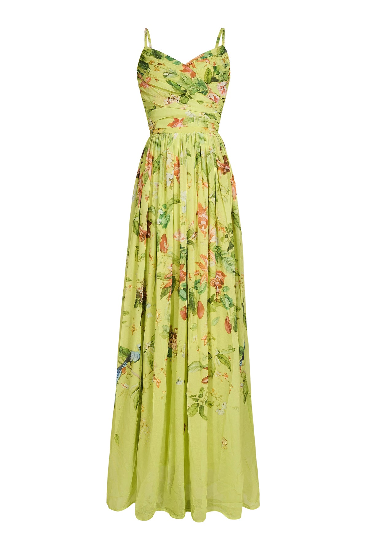 Chiffon Floral Sleeveless Maxi Dress