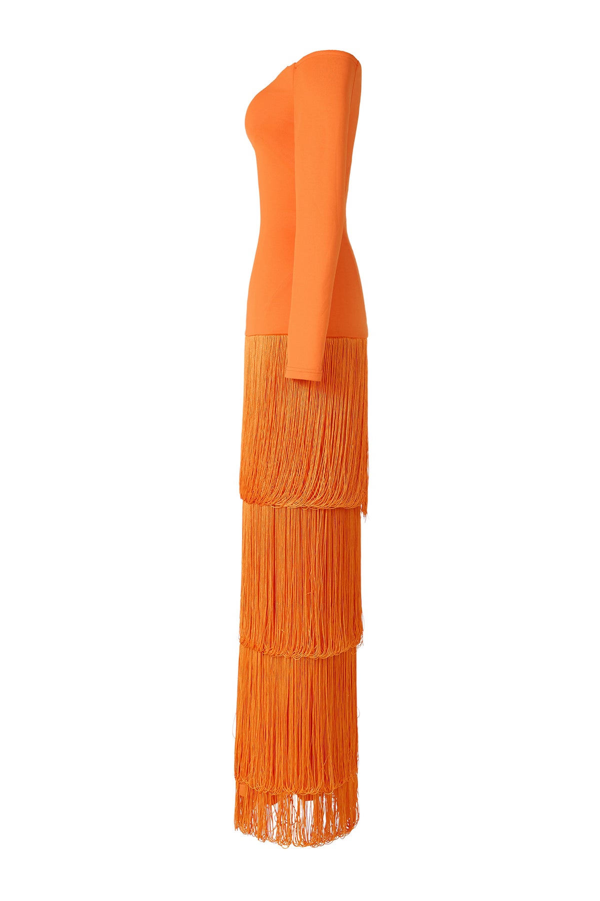 Tassel Off-Shoulder Maxi Dress