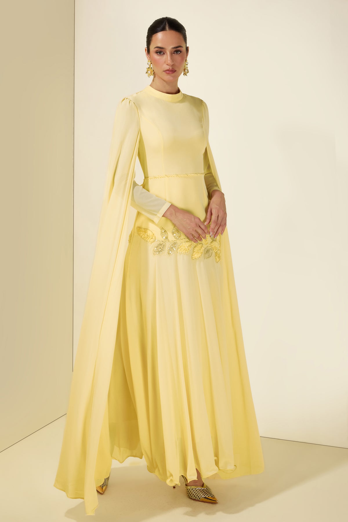 Beaded Embroidered Maxi Dress
