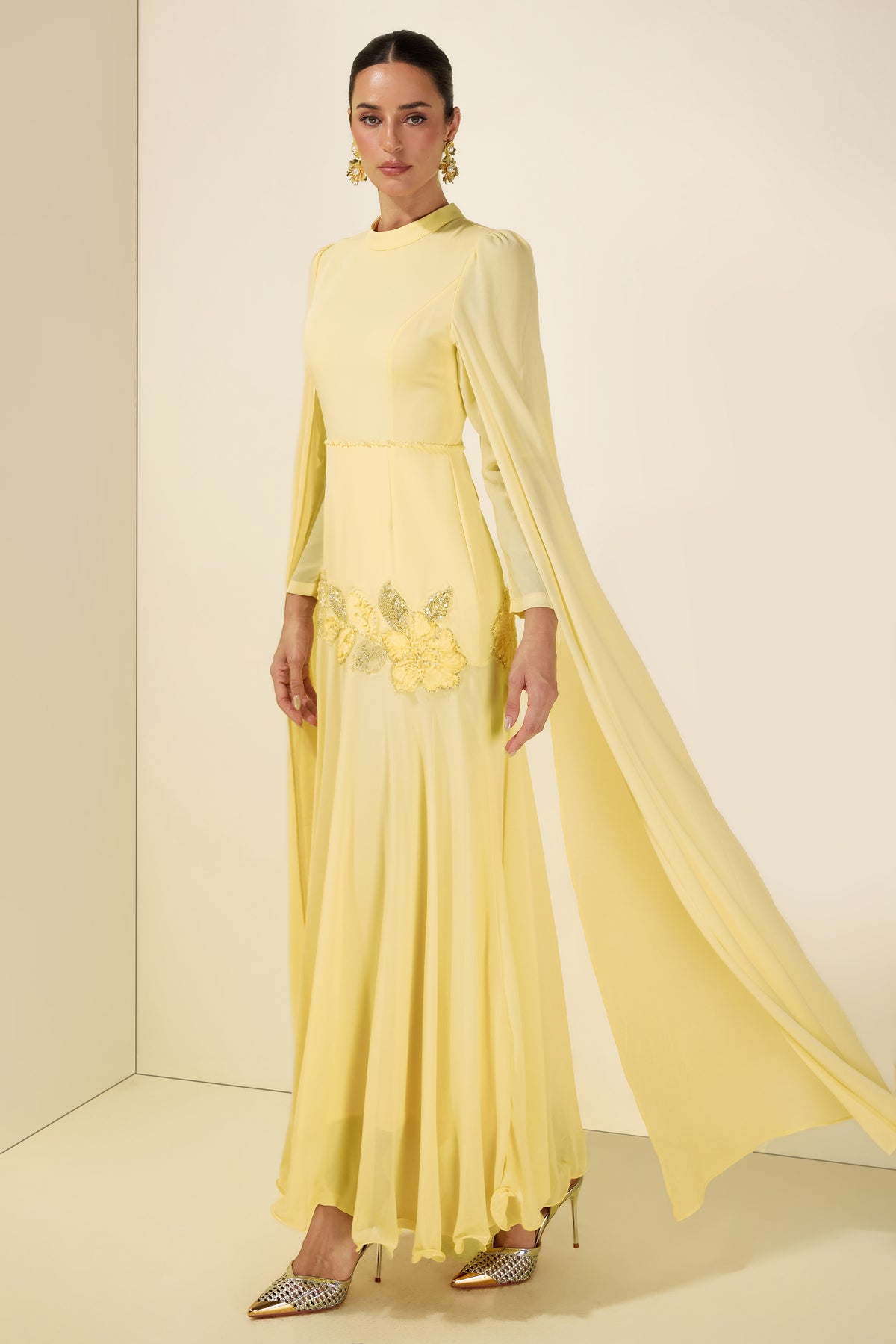 Beaded Embroidered Maxi Dress