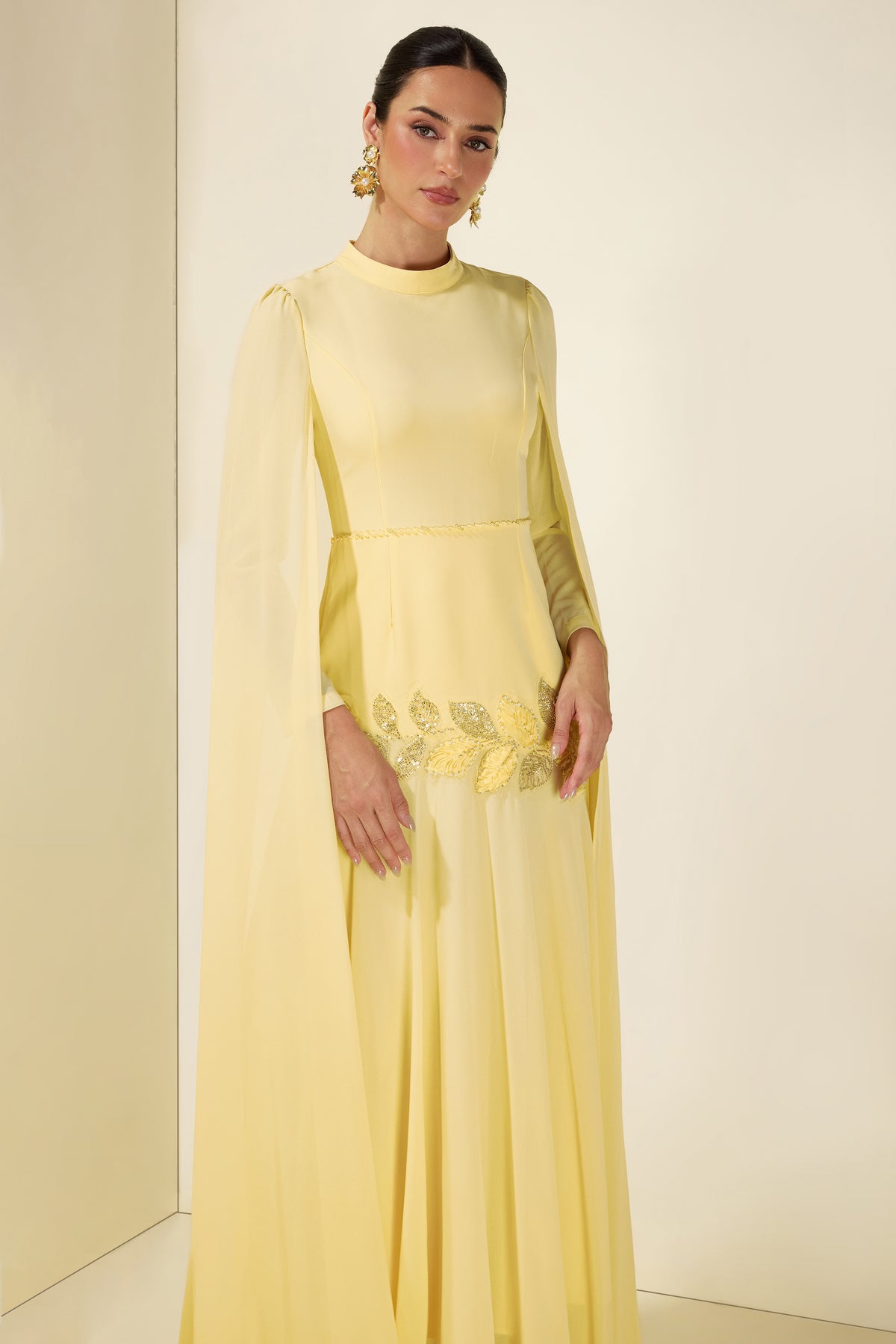 Beaded Embroidered Maxi Dress