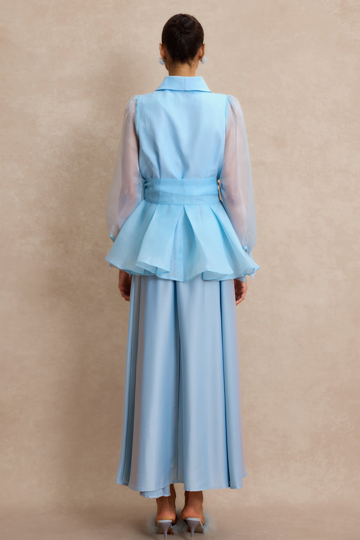 V Neck Top & Midi Dress Set