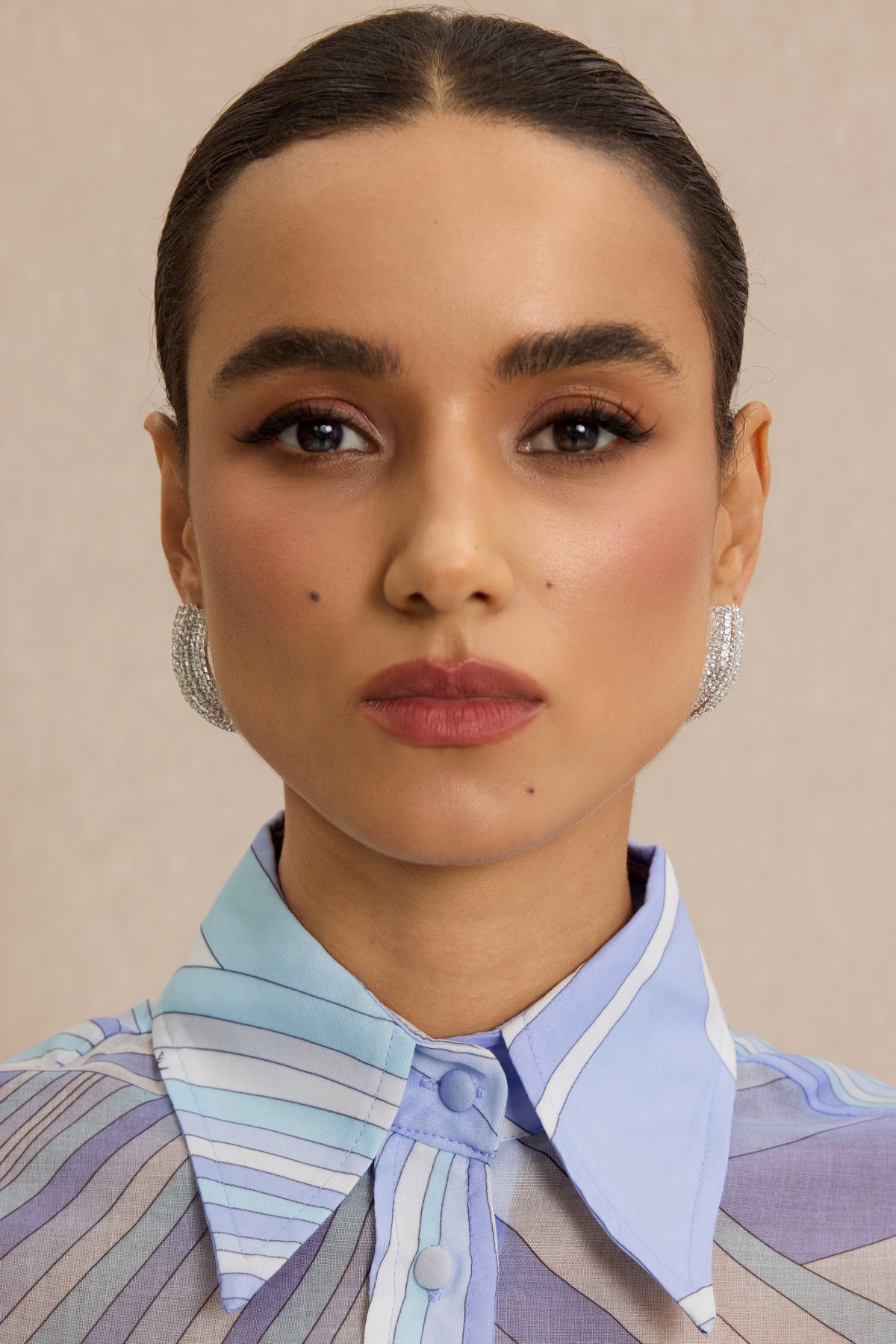 Crystal Rectangle Earrings