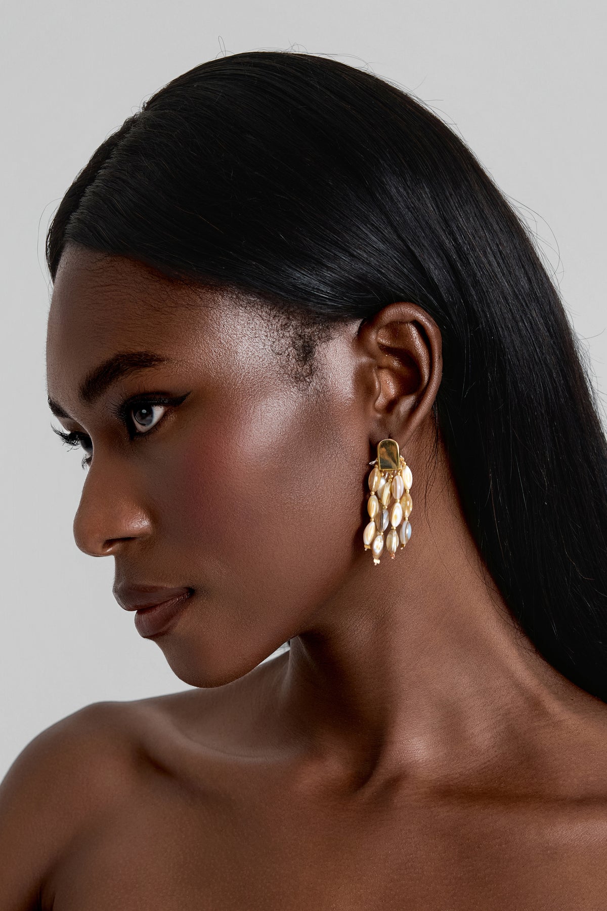 Shell Tassel Beaded Earrings