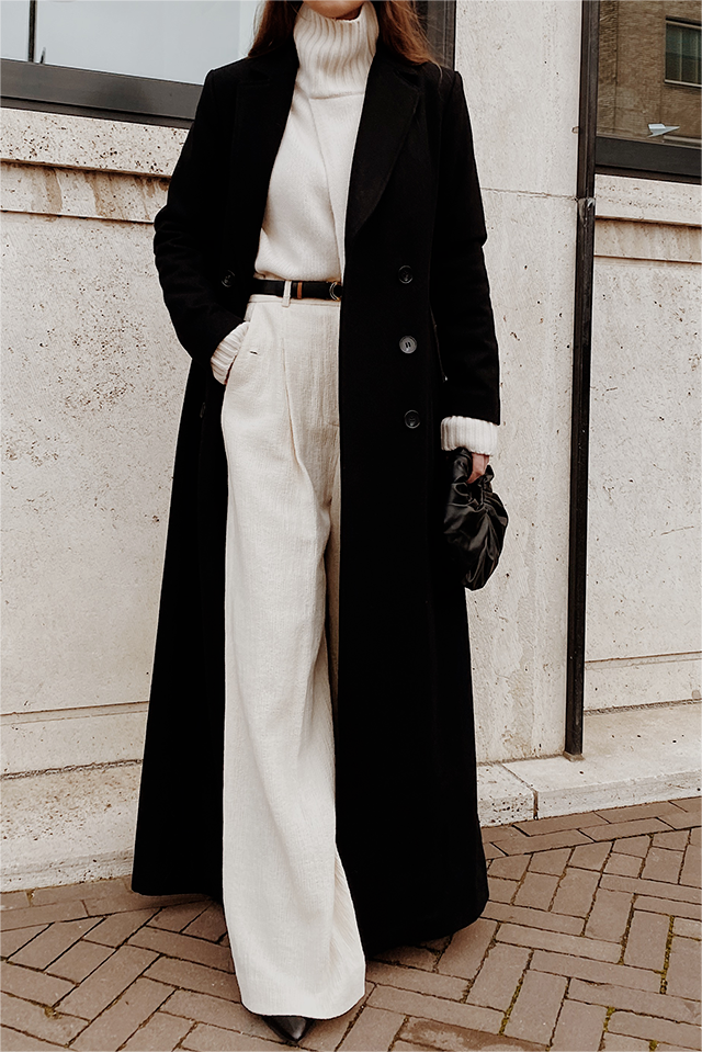 Woolen Solid Long Sleeve Maxi Coat