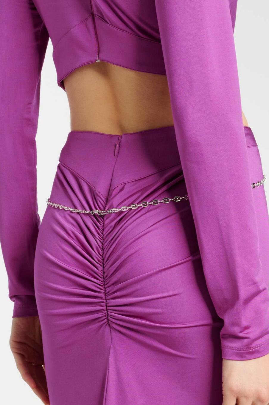 Jersey Cut-Out Embellished Maxi Dress
