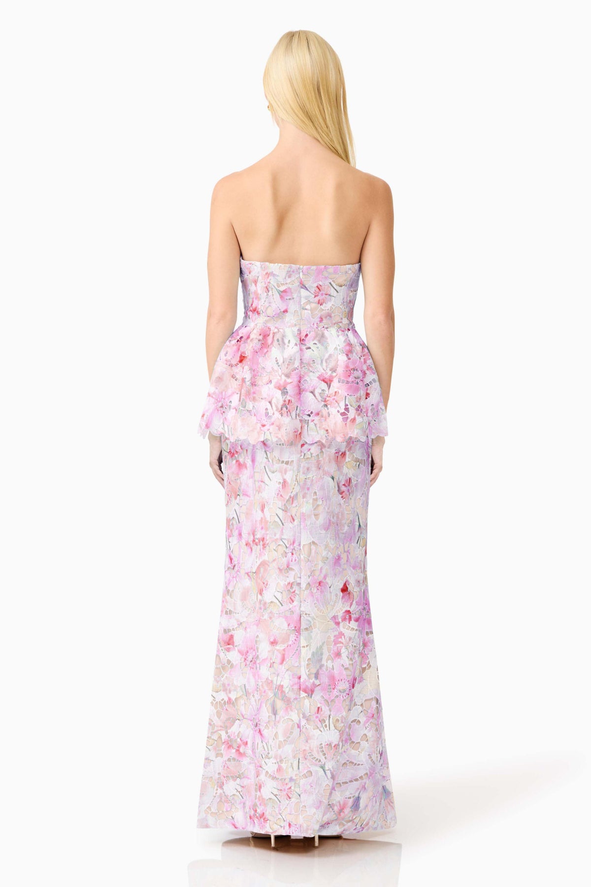 Lace Ruffle Off Shoulder Midi Dress