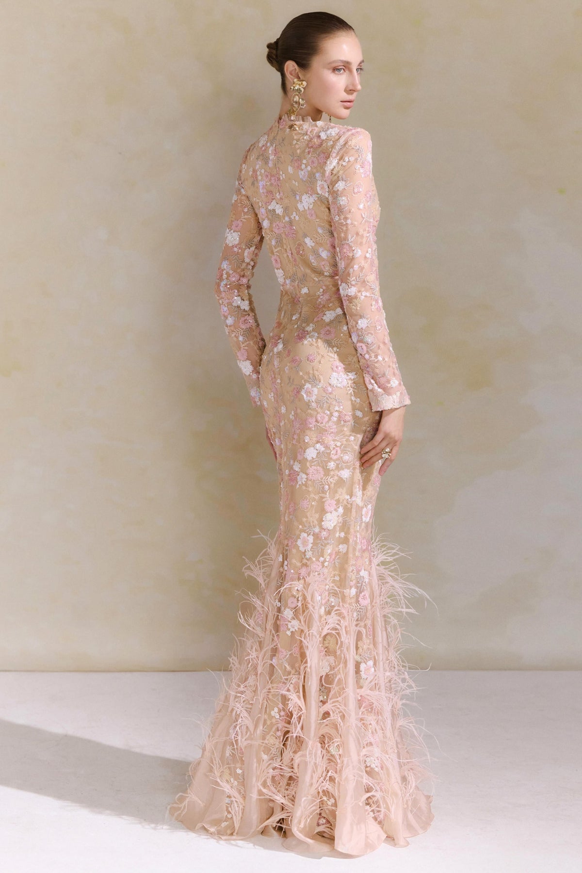 Sequin Embroidery Tassel Maxi Dress