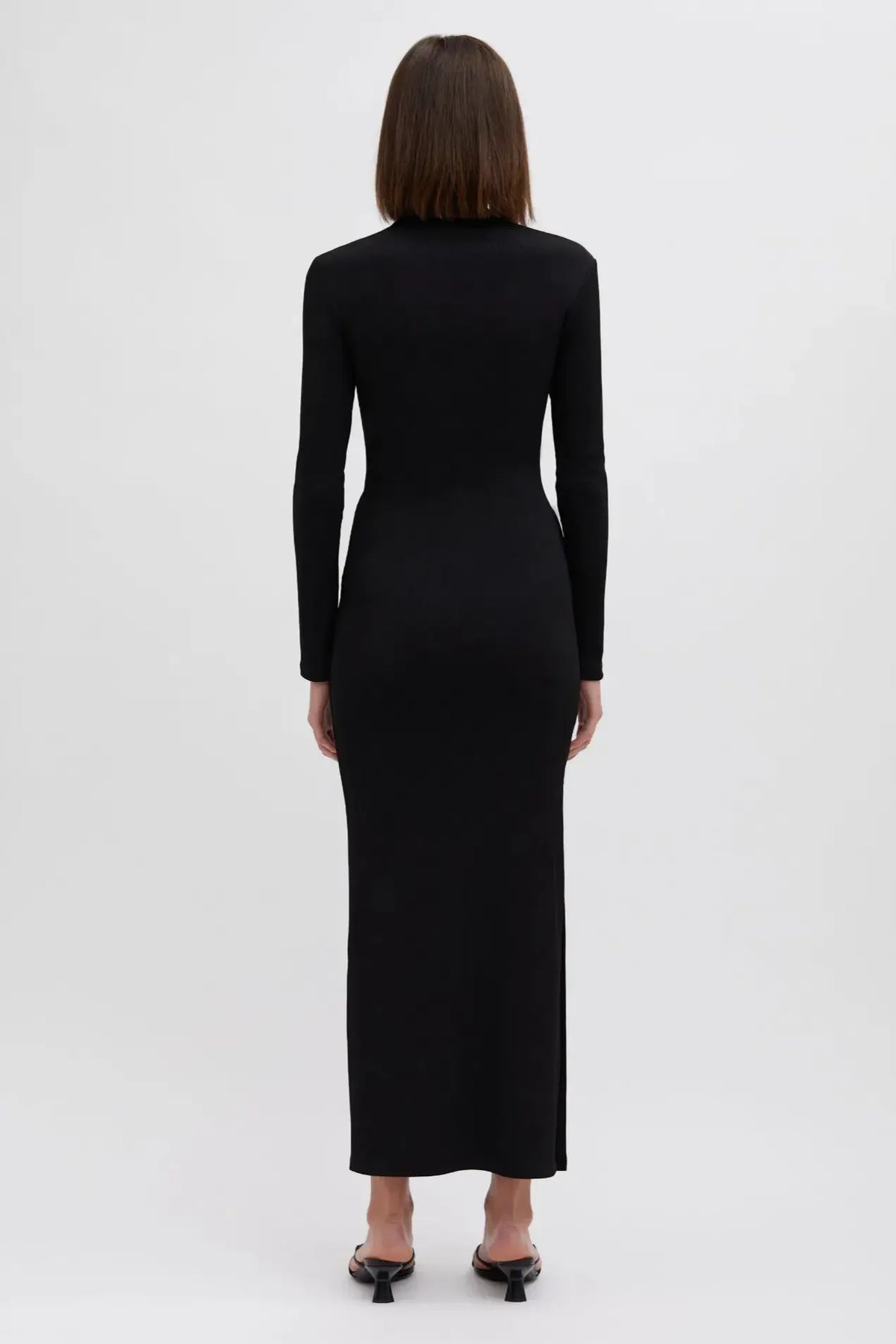 Cut-Out Metal Decorations Midi Dress