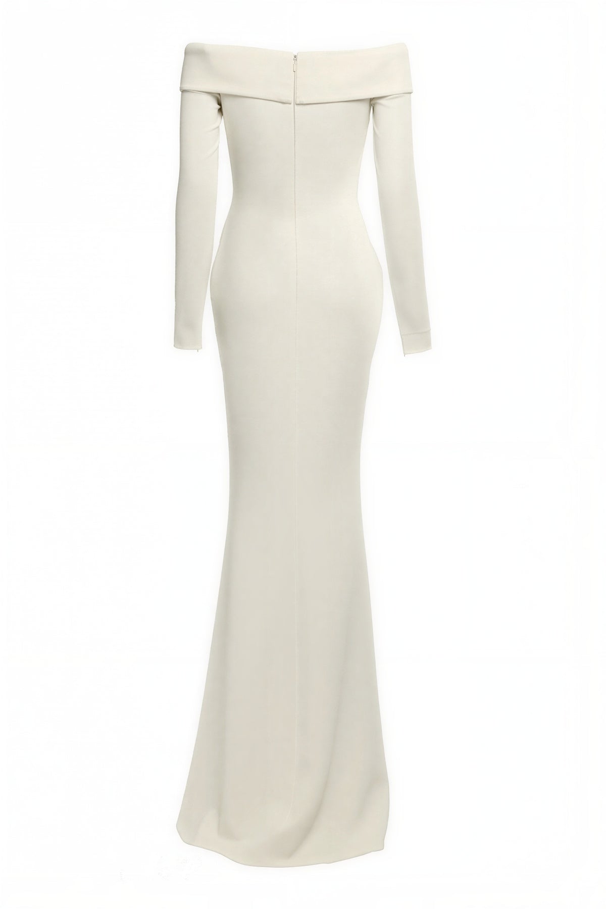 3D Flower Off Shoulder Gathering Maxi Dress