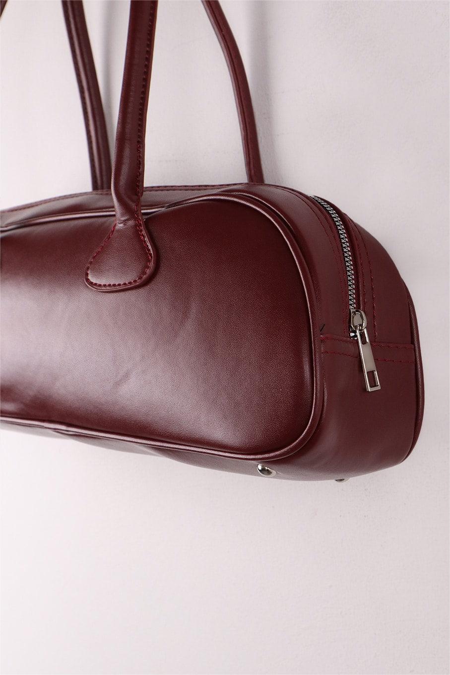 Solid Faux Leather Tote Clutches