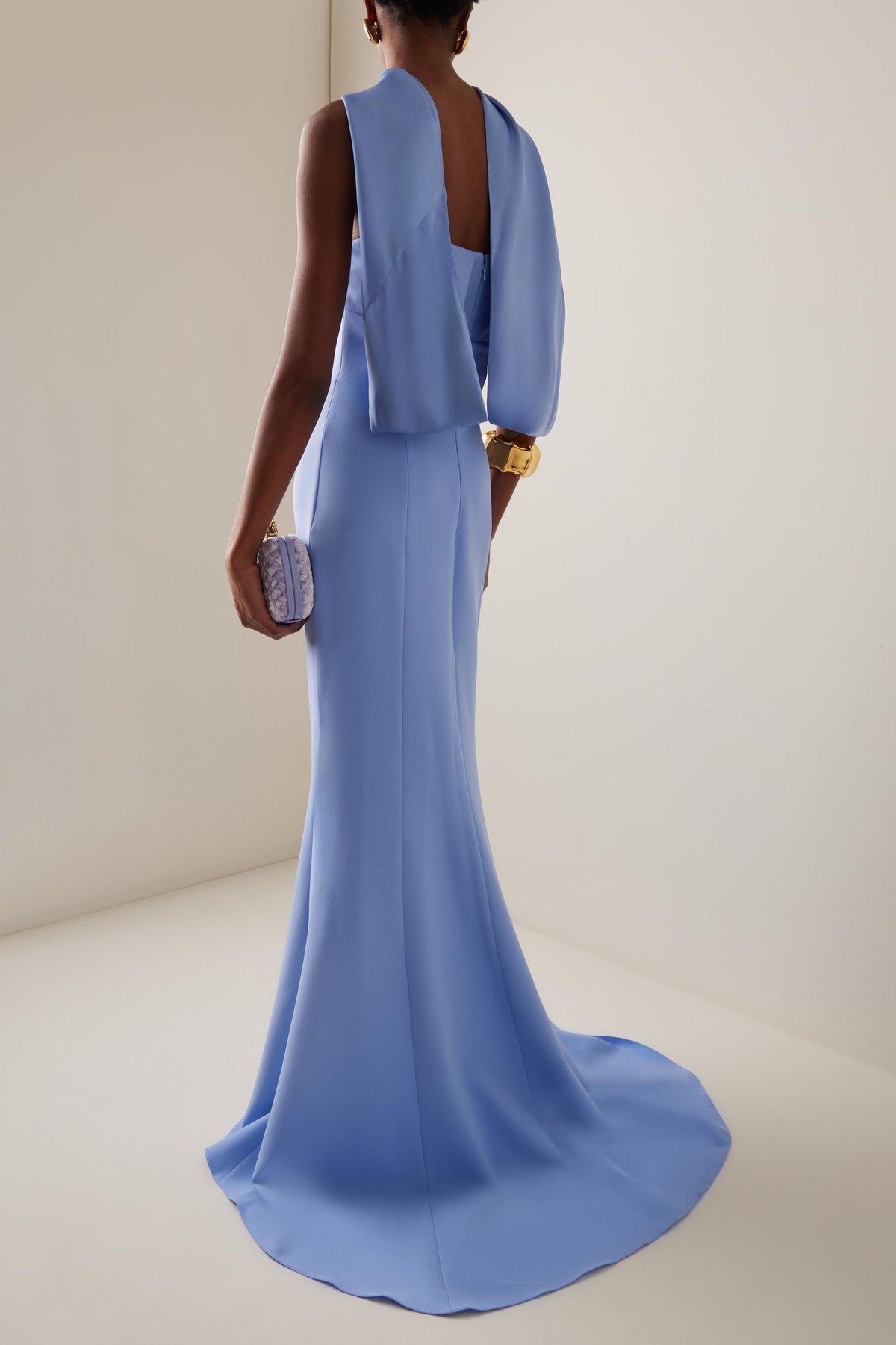 Solid Satin Sleeveless Maxi Dress