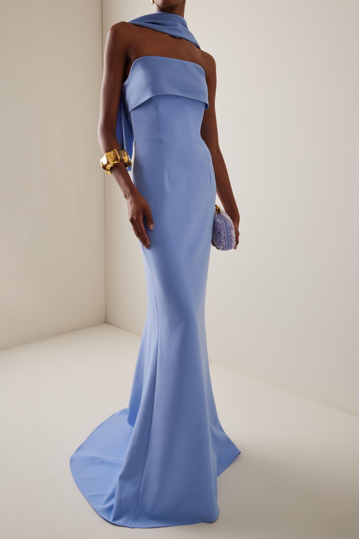Solid Satin Sleeveless Maxi Dress