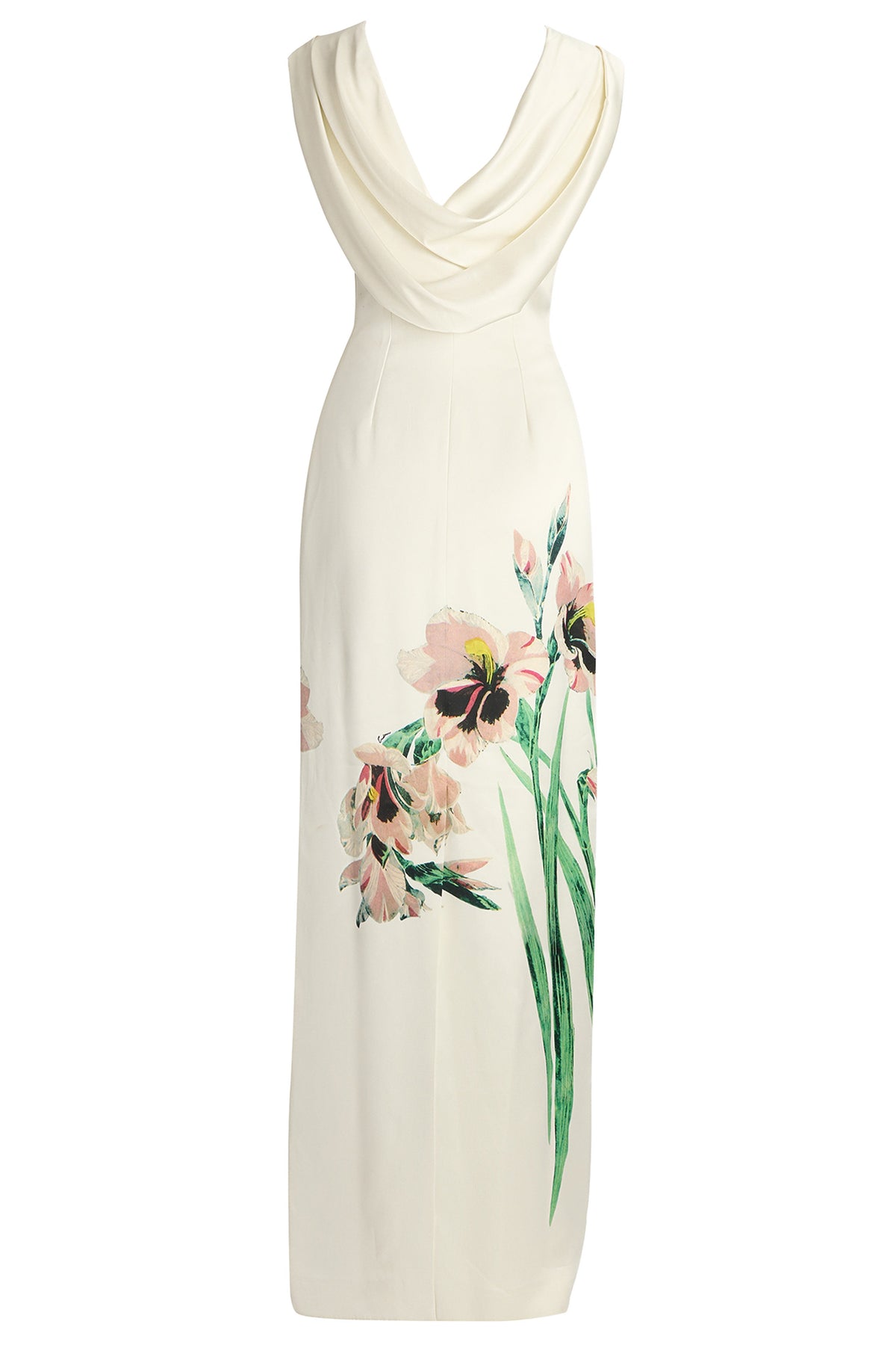 Floral Backless Sleeveless Maxi Dress