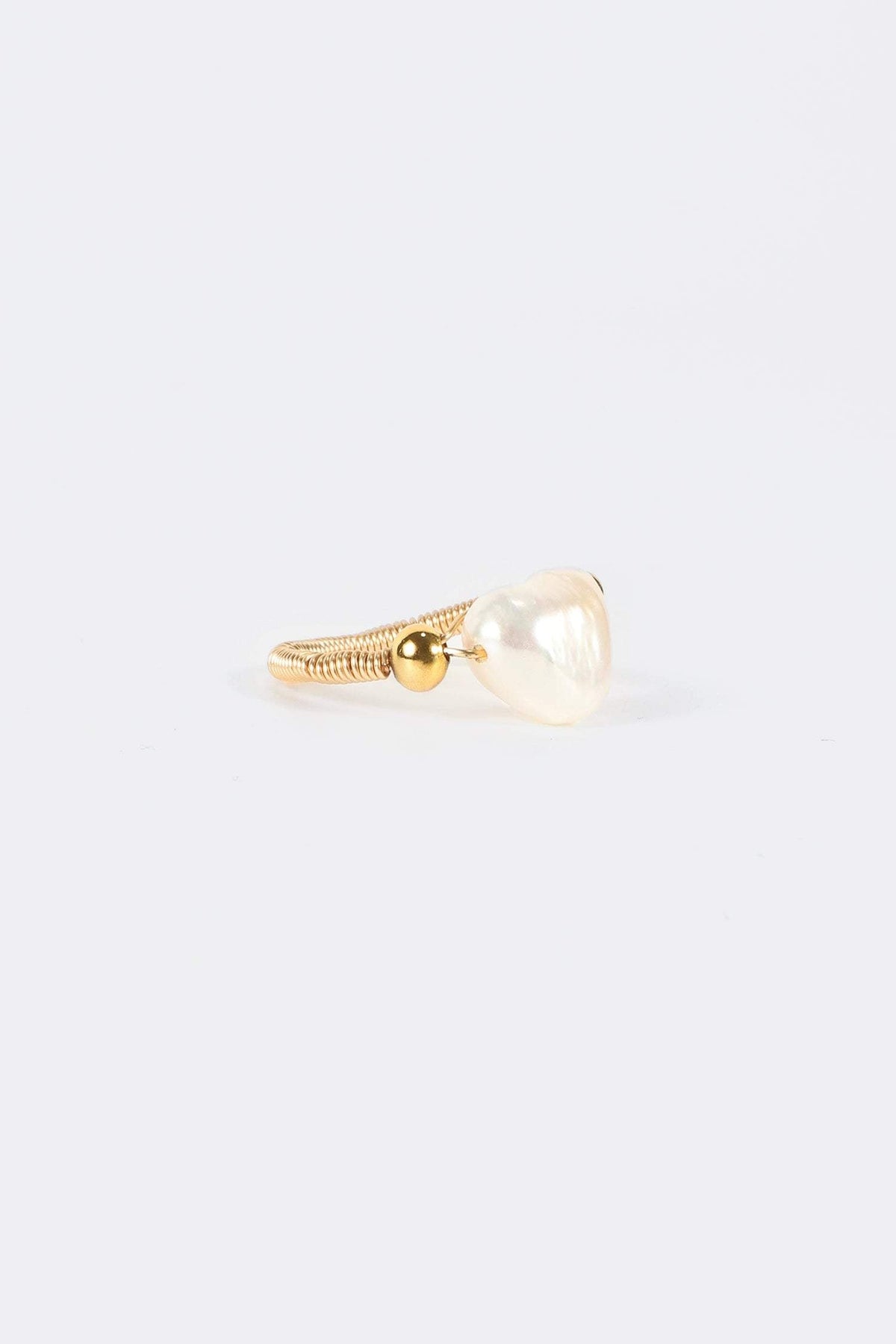 Natural Pearl Beaded Ring