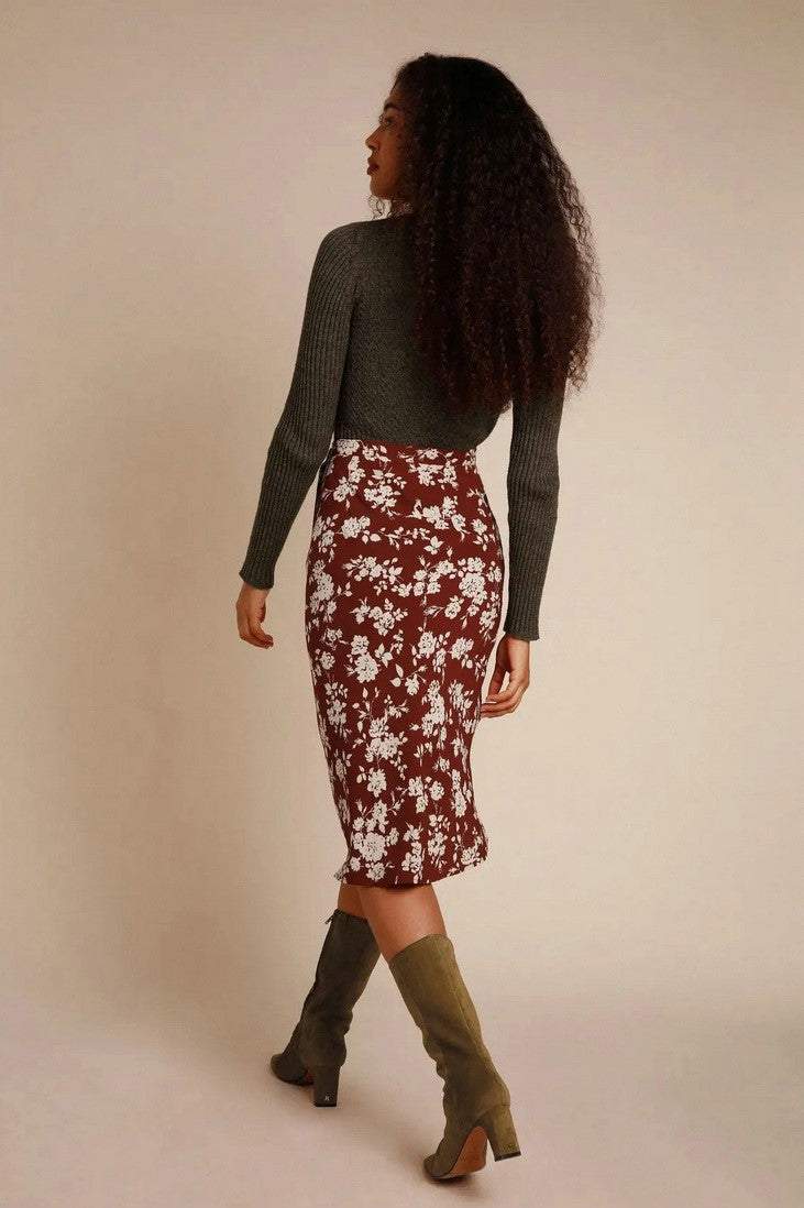 Floral Midi Skirt